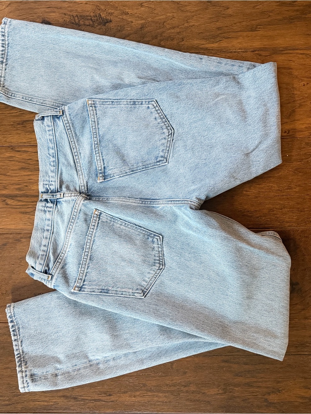 Agolde Light Blue Lana Straight Leg Jeans - Picture 5 of 5